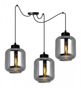 Lampa wisząca ze szklanymi kloszami - SPIDER NOVALJA 2395/3 LIGHT HOME