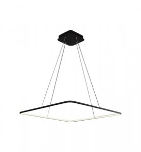 Lampa wisząca sufitowa żyrandol LED NIX, w kolorze czarnym, do jadalni i salonu