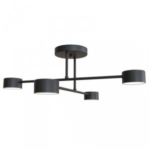 LAMPA SUFITOWA CZARNA NOWOCZESNA DO SALONU SYPIALNI HALO 4 BLACK oprawa oświetleniowa