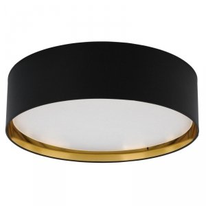 TK LIGHTING BILBAO BLACK/GOLD 3432 LAMPA SUFITOWA PLAFON CZARNO ZŁOTY ABAŻUR DUŻY 60CM