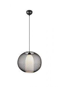 LAMPA WISZĄCA KULA DRUCIANA Z KLOSZEM 40CM NAD STÓŁ DO KUCHNI JADALNI DO SALONU FILO 313900132 TRIO