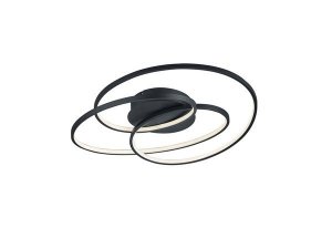 PLAFON NOWOCZESNY LED RINGI KOŁA NOWOCZESNY DO SYPIALNI KUCHNI SALONU GALE 673916032 TRIO