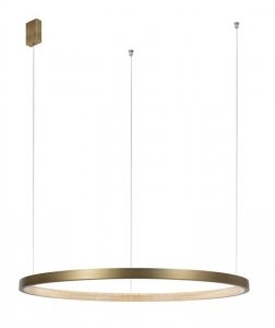 LAMPA WISZĄCA ZŁOTA LED RING OBRĘCZ DO SALONU SYPIALNI LUCES EXCLUSIVAS ORITO LE41728