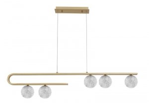 LAMPA ZŁOTA SZKLANE KLOSZE KULE DEKORACYJNE DO SALONU SYPIALNI JADALNI KUCHNI LUCES EXCLUSIVAS PASTO LE41735