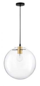 LAMPA WISZĄCA CZARNO ZŁOTA SZKLANA LUCES EXCLUSIVAS UPATA LE41813