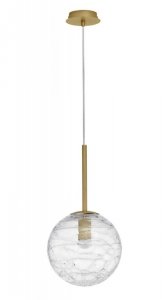 LAMPA WISZĄCA ZŁOTA SZKLANA KULA NOWOCZESNA GLAMOUR LUCES EXCLUSIVAS CABRAL LE42905