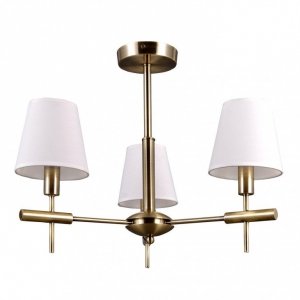 ITALUX BALTER MD38482-3 LAMPA NOWOCZESNA ZŁOTA BIAŁY AŻUROWY KLOSZ