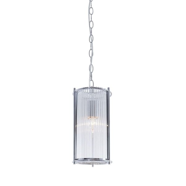 LAMPA WISZĄCA CHROM SZKLANA W STYLU GLAMOUR KLASYCZNA NAD STÓŁ DO SALONU SYPIALNI JADALNI KUCHNI 2200131P-1 MARMO ZUMALINE