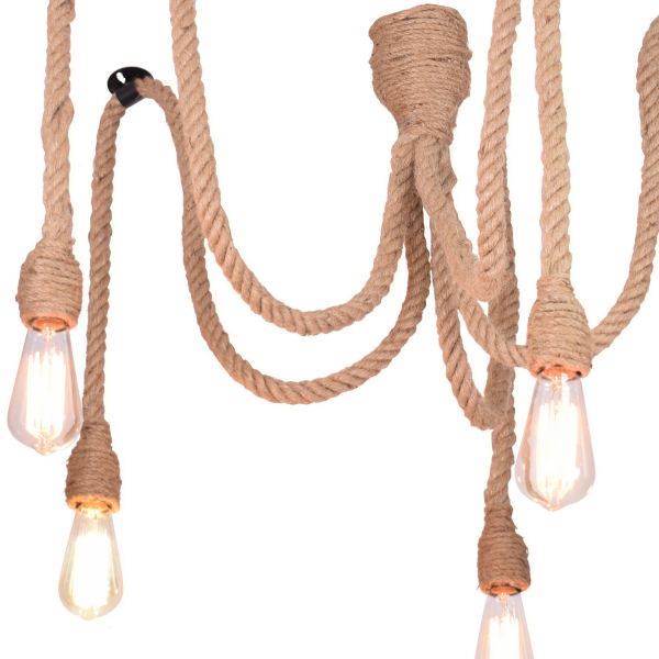 GOLDLUX POLUX ROPE PAJĄK SPIDER 312921 WISZĄCE SZNURY LOFT INDUSTRIALNA