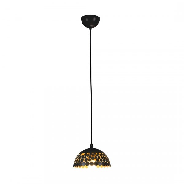MILAGRO Lampa wisząca LISA BLACK 1xE27 18cm