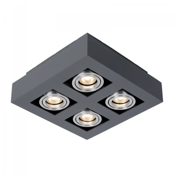 ITALUX CASEMIRO IT8002S4-BK/ALPLAFON SPOT CZARNY REFLEKTORKI