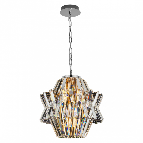 Milagro ML0400 Crown Żyrandol kryształowy glamour w kolorze chrom z kryształkami