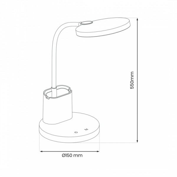 Lampka biurkowa SCUOLA WHITE 5W LED