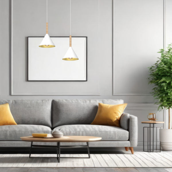 LAMPA WISZĄCA BIAŁA METALOWA DO KUCHNI JADALNI NAD STÓŁ PERU WHITE MILAGRO MLP0980