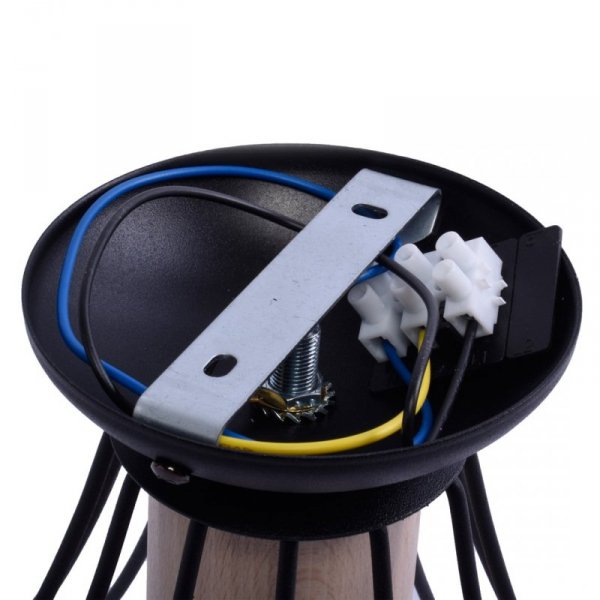 MILAGRO Lampa sufitowa WILL BLACK 1xE27