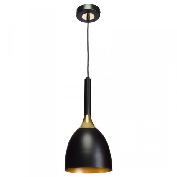 MILAGRO Lampa wisząca CLARK BLACK/GOLD 1xE27
