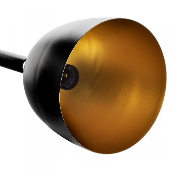 MILAGRO Lampa wisząca CLARK BLACK/GOLD 1xE27