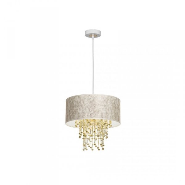 MILAGRO Lampa wisząca ALMERIA WHITE/GOLD 1xE27