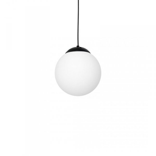 MILAGRO MLP6522 LIMA BLACK LAMPA WISZĄCA CZARNA KULA MLECZNA BIAŁA KLOSZ
