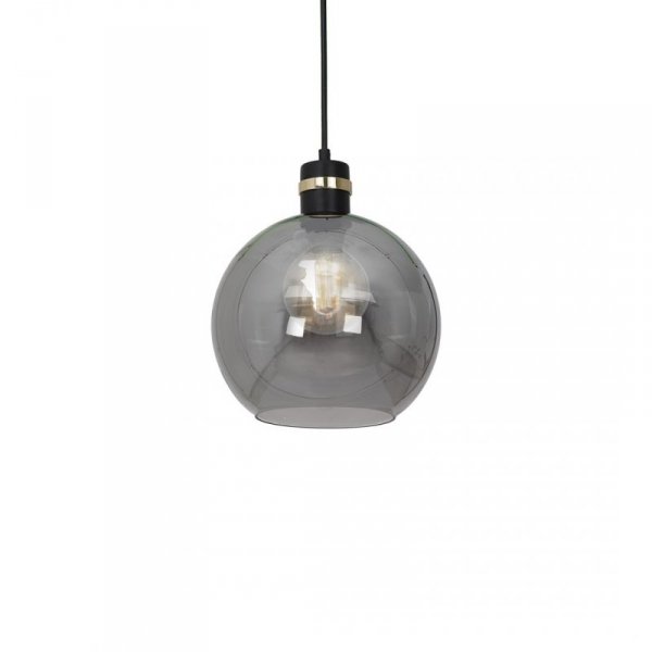 MILAGRO MLP65300 OMEGA BLACK LAMPA WISZĄCA CZARNO ZŁOTA GRAFITOWY KLOSZ KULA