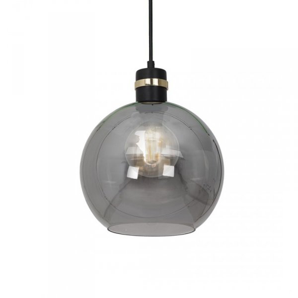 MILAGRO MLP65300 OMEGA BLACK LAMPA WISZĄCA CZARNO ZŁOTA GRAFITOWY KLOSZ KULA