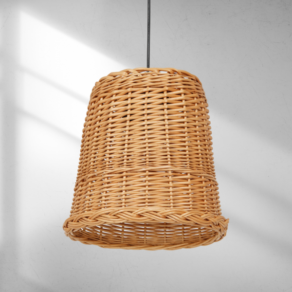 MILAGRO Lampa wisząca VIMINI NATURAL WOOD 1xE27