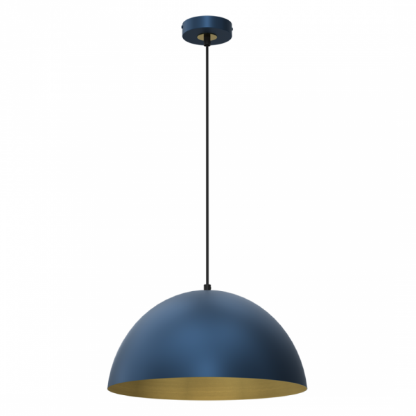 MILAGRO Lampa wisząca BETA NAVY BLUE/GOLD 1xE27 35cm