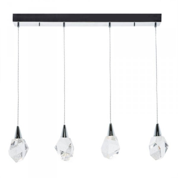 ZUMA LINE LAMPA WISZĄCA NAD STÓŁ SZKLANA CHROM P0531-04B-B5AC ORE 