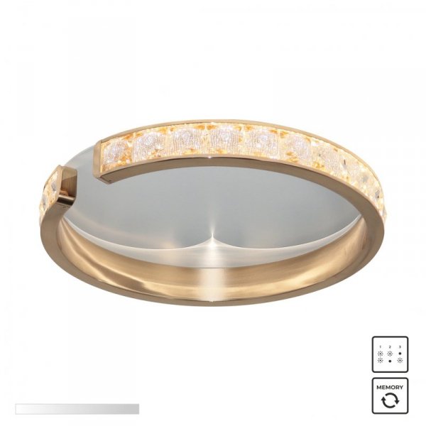 MX4996-1-3GWD MURIEL LAMPA SUFITOWA ZŁOTO-BIAŁA/GOLD-WHITE