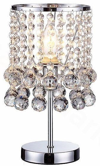 REALITY LONDON 527701-06 LAMPKA STOŁOWA NOCNA CHROM Z KRYSZTAŁKAMI GLAMOUR