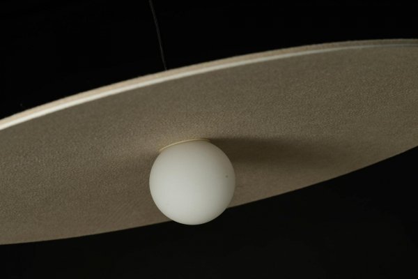AZZARDO AZ5907 FREYA BEIGE LAMPA WISZĄCA FILCOWA BEŻOWA KLOSZ Z FILCU