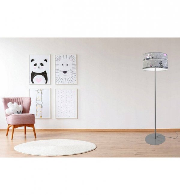 Lampa abażur materiałowa - LADYBIRD 2285/LS LIGHT HOME