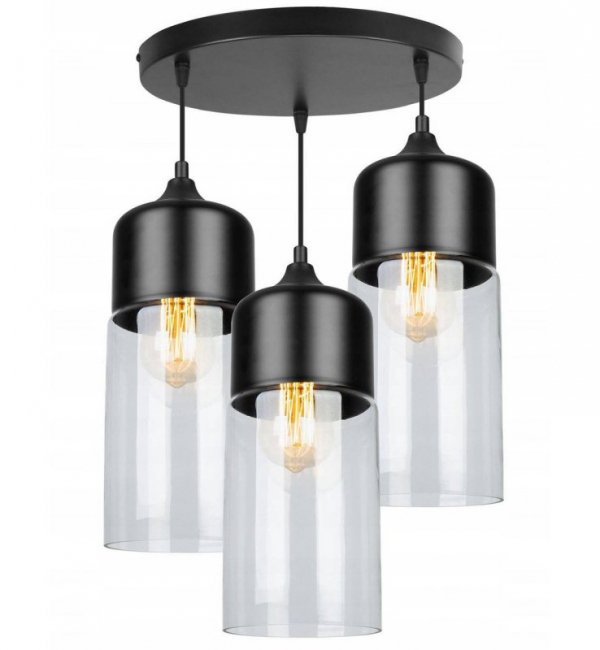 Lampa wisząca ze szklanymi kloszami - OSLO 2232/3/OW/B LIGHT HOME
