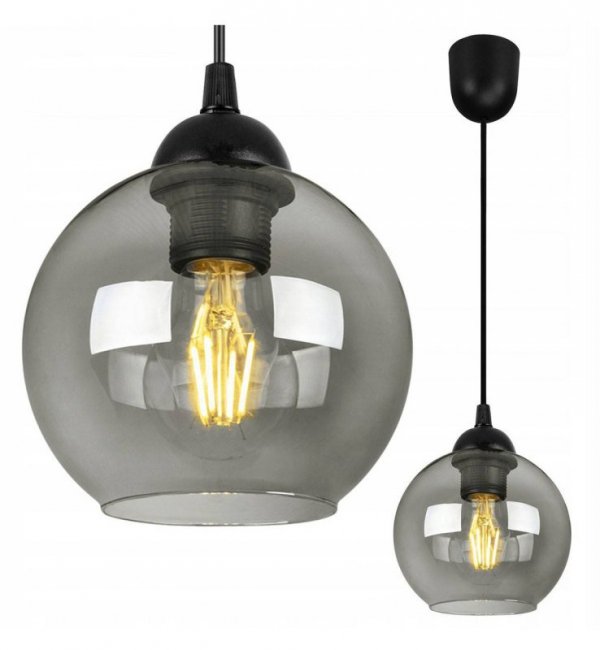 LAMPA WISZĄCA KULA SZKLANA 15CM KOLORY HAGA HOME LIGHT HOME