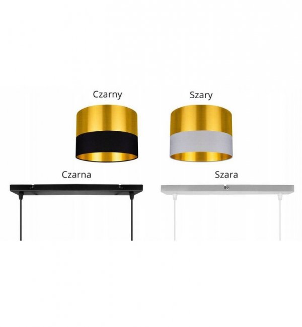 Lampa wisząca z abażurami - GOLDEN 2305/2/20 LIGHT HOME