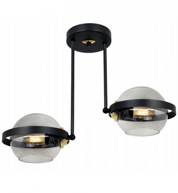 Lampa wisząca ze szklanymi kloszami - RING 2340/2/G LIGHT HOME