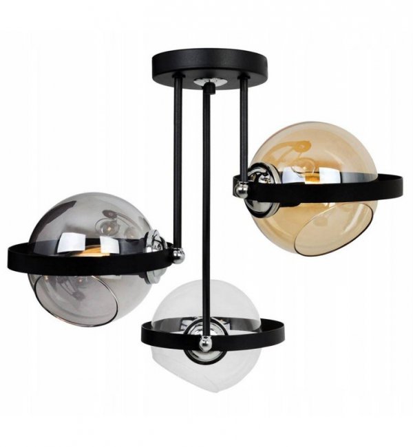 Lampa sufitowa ze szklanymi kloszami - RING 2340/3/MIX LIGHT HOME