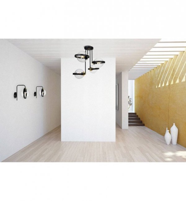 Kinkiet nowoczesny - RING 2341/K/B LIGHT HOME