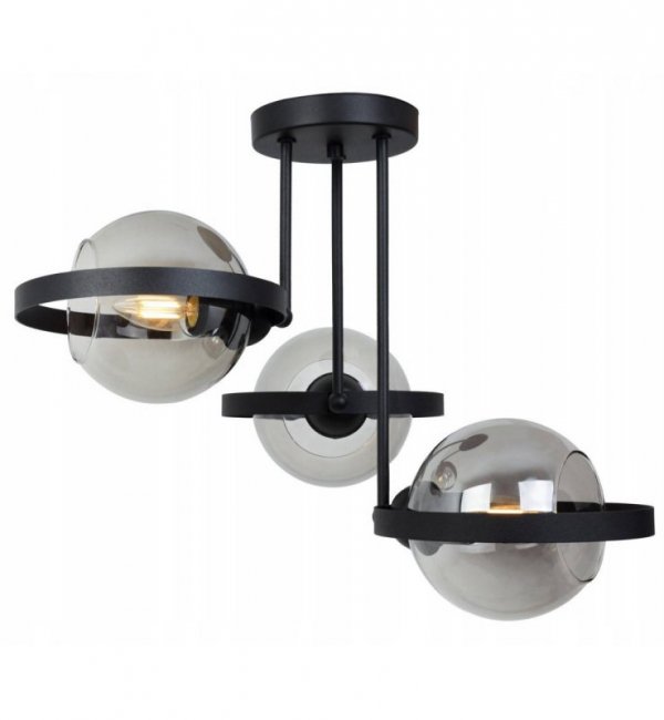 Lampa sufitowa ze szklanymi kloszami - RING HAGA 2345/3/G LIGHT HOME
