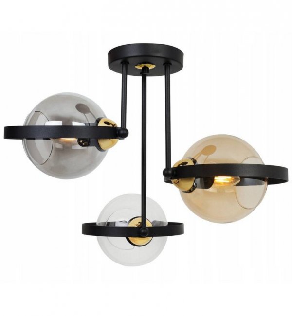 Lampa sufitowa ze szklanymi kloszami - RING HAGA 2345/3/MIX LIGHT HOME