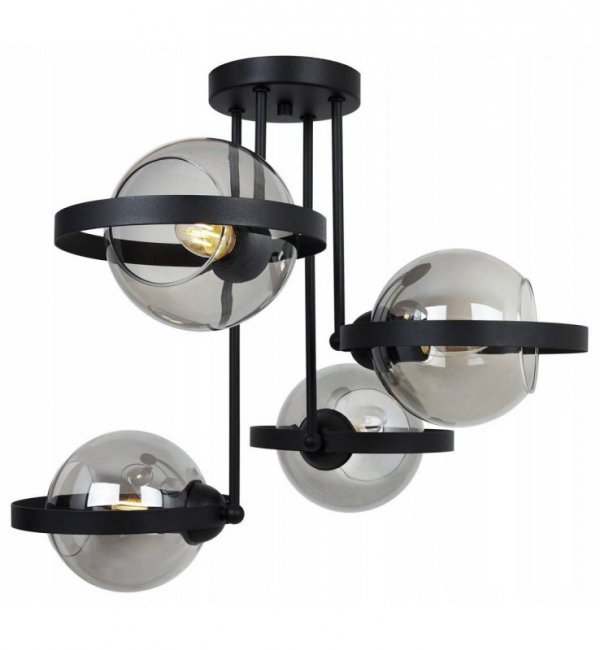 Lampa sufitowa ze szklanymi kloszami - RING HAGA 2345/4/G LIGHT HOME