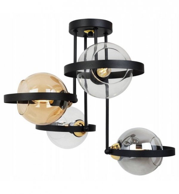 Lampa sufitowa ze szklanymi kloszami - RING HAGA 2345/4/MIX LIGHT HOME
