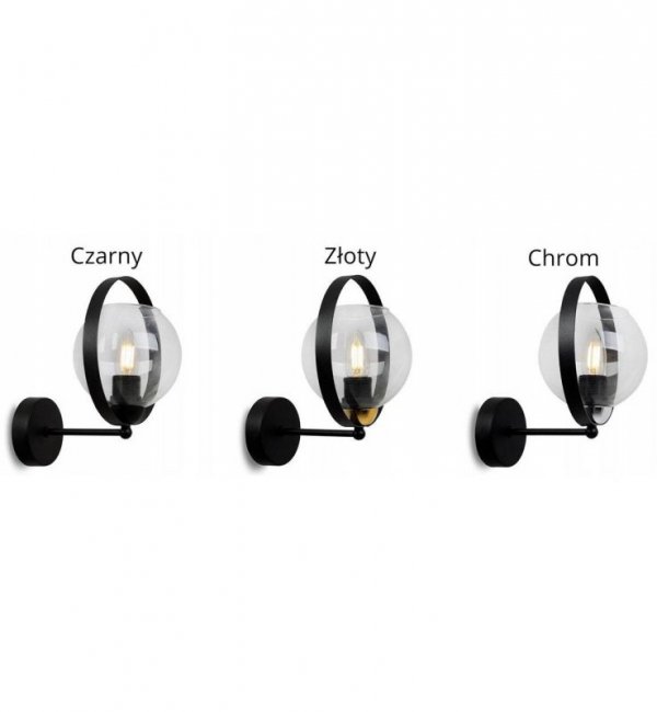 Kinkiet nowoczesny - RING HAGA 2345/K/B LIGHT HOME