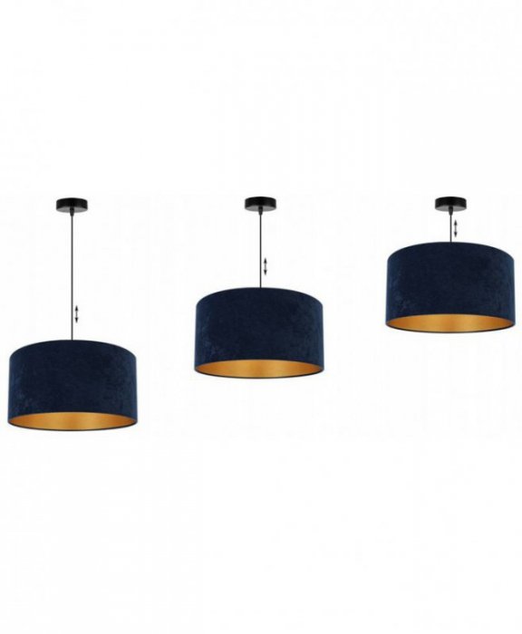 Lampa wisząca z abażurami - MEDIOLAN 2360/1/GZ LIGHT HOME
