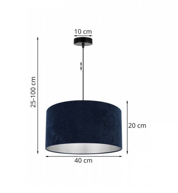 Lampa wisząca z abażurami - MEDIOLAN 2365/1/GC LIGHT HOME