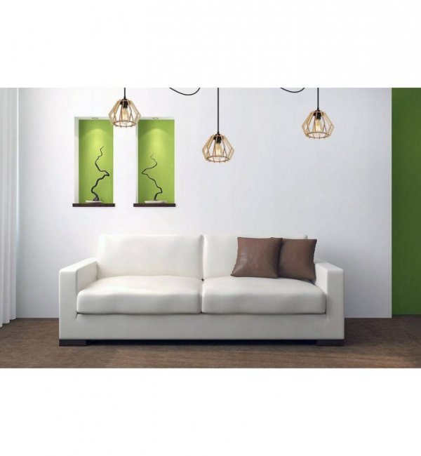 Lampa wisząca nowoczesna - SPIDER TIMBER 2360/3 LIGHT HOME