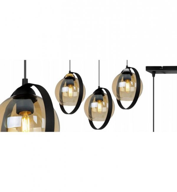 Lampa sufitowa ze szklanymi kloszami - RING HAGA 2346/3/M LIGHT HOME