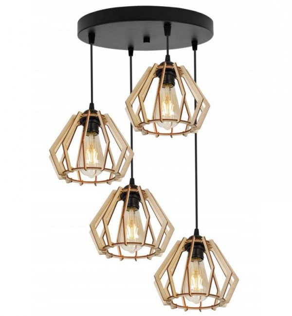 Lampa wisząca nowoczesna - TIMBER 2360/4/OW LIGHT HOME
