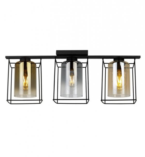 Lampa sufitowa ze szklanymi kloszami - HELLA CAGE 2365/3/MIX LIGHT HOME