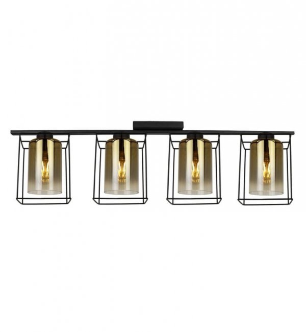 Lampa sufitowa ze szklanymi kloszami - HELLA CAGE 2365/4/Z LIGHT HOME